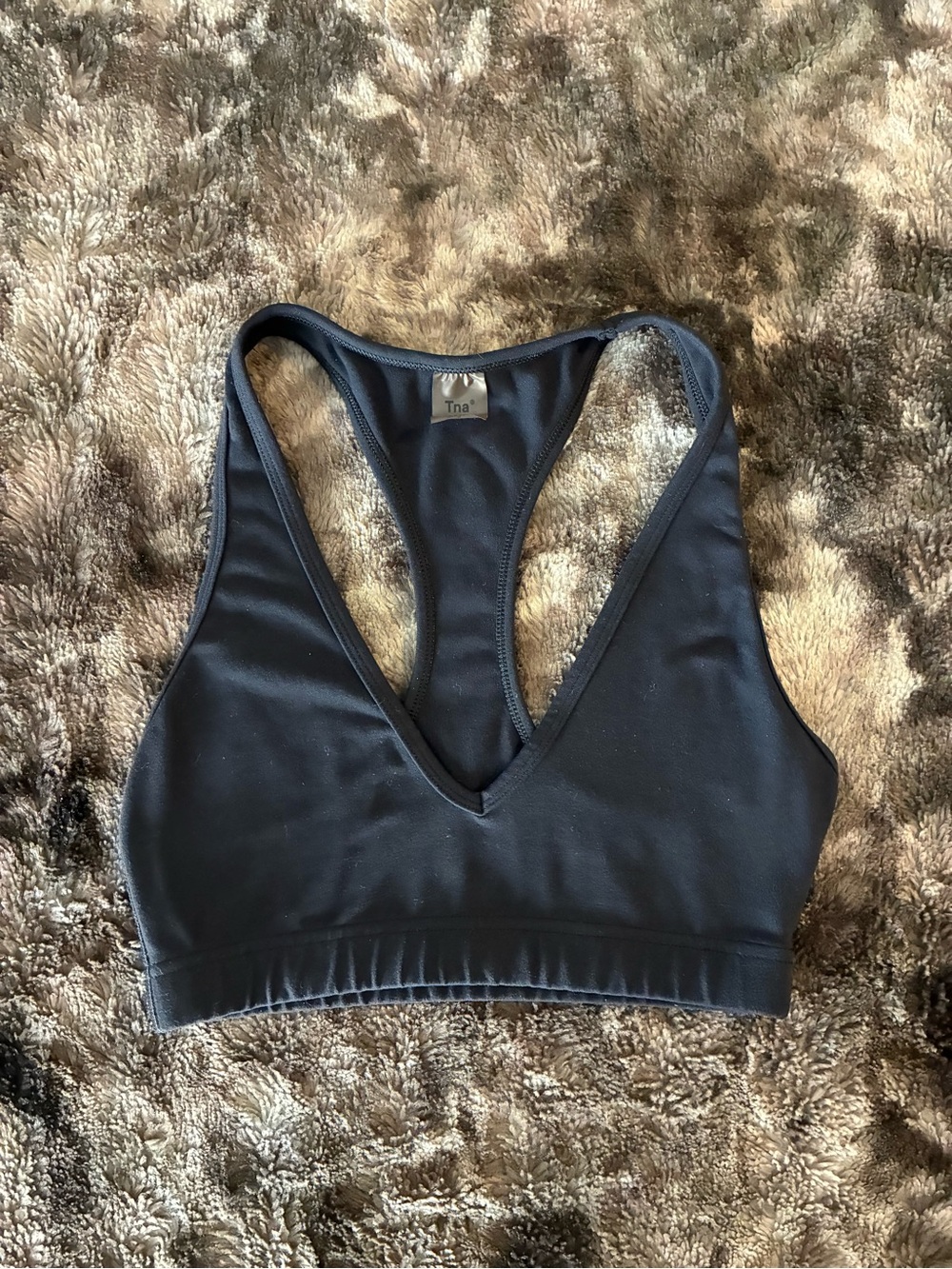 Tna Women's Black Racerback Sports Bralette